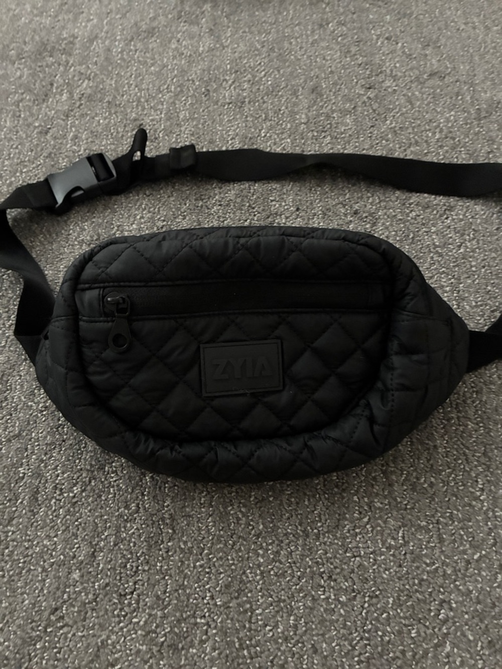 ZYIA Quilted Black Waist Bag/Crossbody